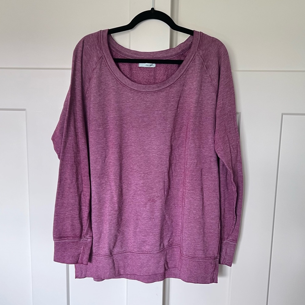 Maurice’s Long Sleeve Maroon Crewneck Sweatshirt